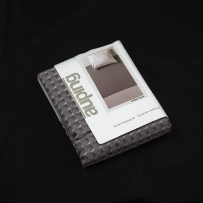 Auping Knitted Taupe dekbedovertrek