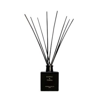 Santal & Tonka 100ml Geurstokjes – Geschenkidee – luxe diffuser met warme houtachtige geur.