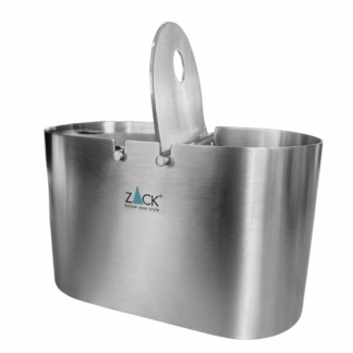 Zack tafelprullenbak van RVS – luxe design afvalbak met twee klepjes