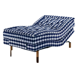 Hästens Adjustable verstelbare boxspring in luxe stof, te zien in OOST Slaapcomfort Amsterdam